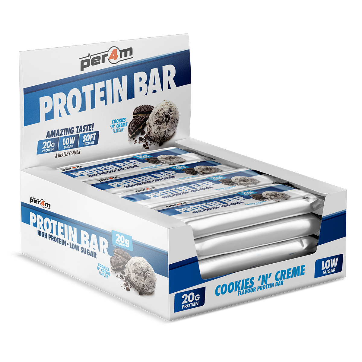 Per4m Protein Bars Cookies 'N Creme