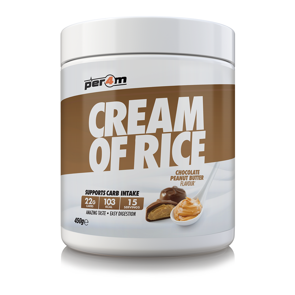 PER4M Cream Of Rice Chocolate Peanut Butter (New Formula)