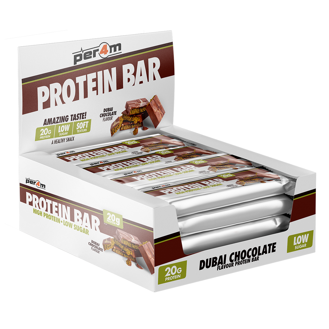 O2 Chocolate Bar Dubai Chocolate Protein | Protein Powders & Bars – PER4M Nutrition
