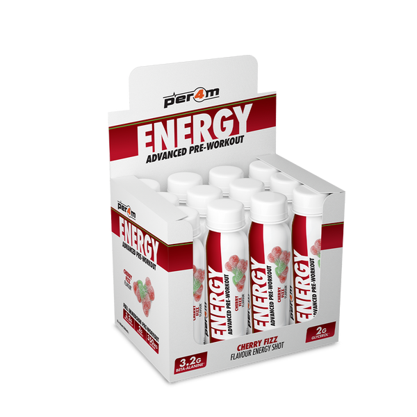 Energy Pre Workout Shot | Cherry Fizz | Per4m – Per4m Nutrition
