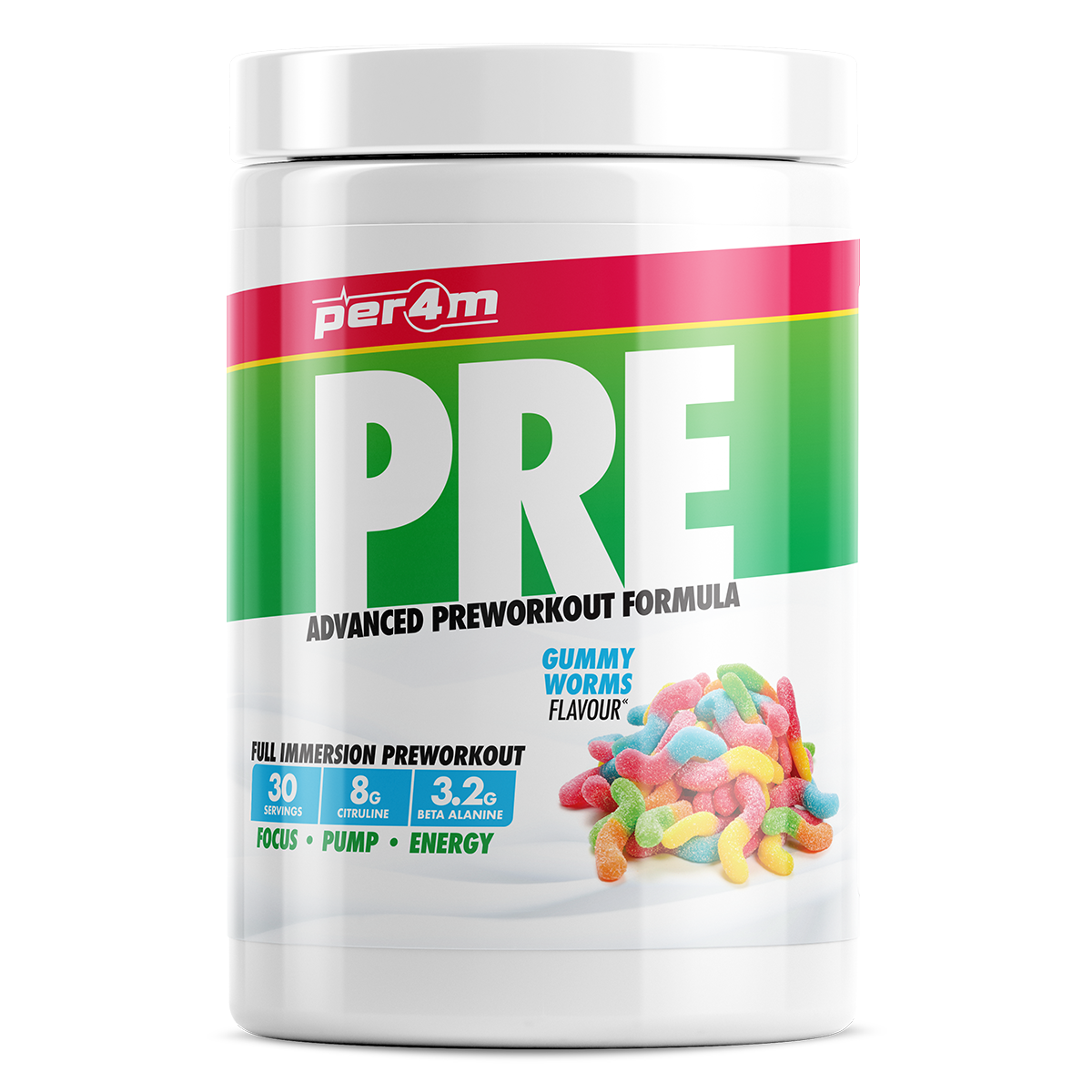 PER4M Pre Workout Stim Gummy Worms