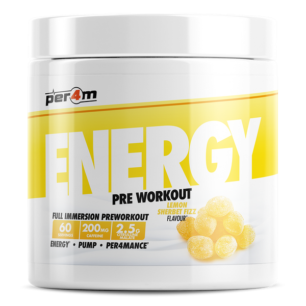 Energy Pre Workout | Lemon Sherbet | Per4m – Per4m Nutrition