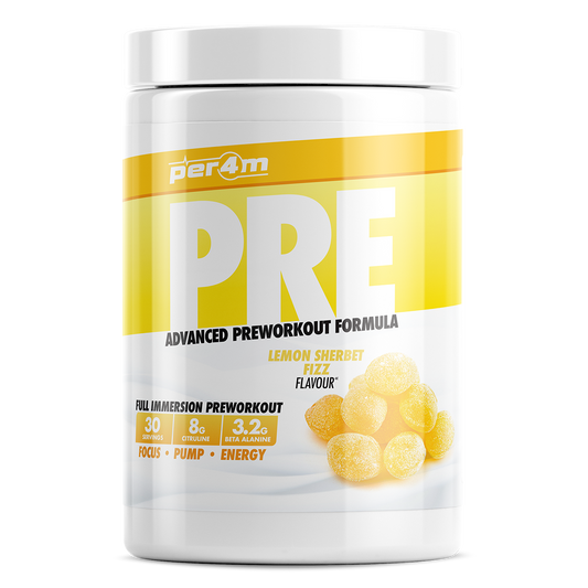 PER4M Pre Workout Stim Lemon Sherbet Fizz