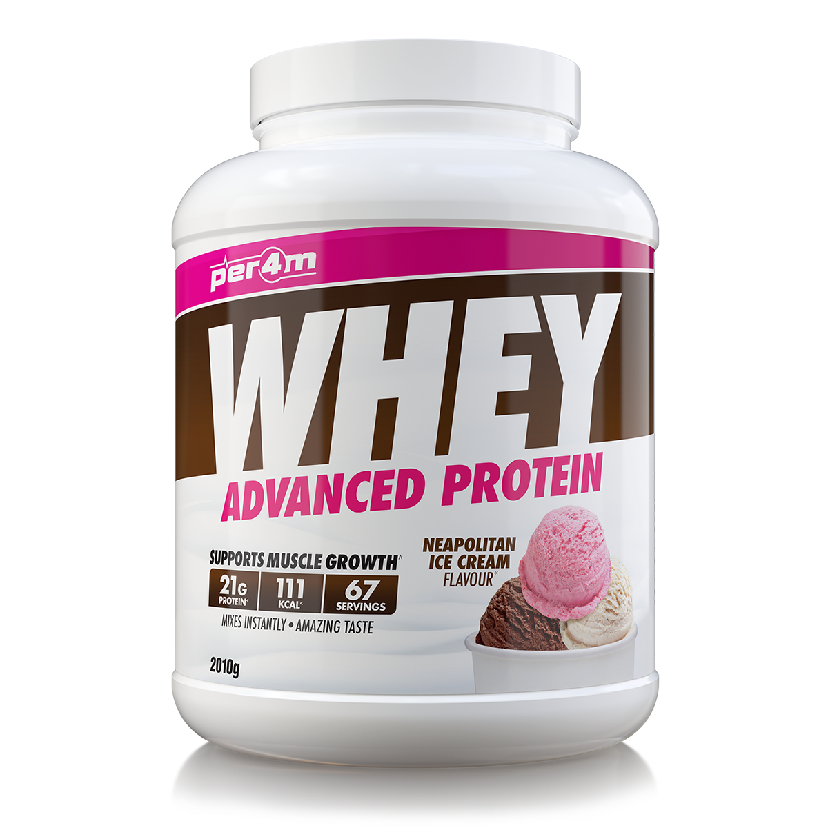 PER4M WHEY PROTEIN NEAPOLITAN ICE CREAM