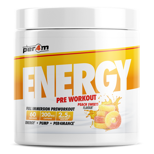 Per4m Energy Pre Workout Peach Sweets