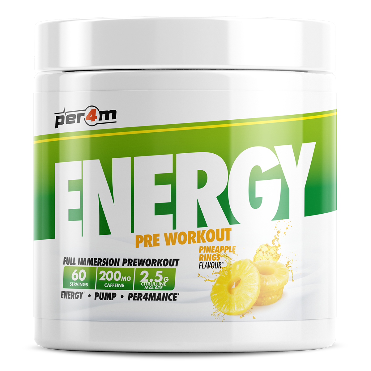 Pineapple Rings Energy Pre-Workout | Tropical Pre-Workout Fuel – PER4M ...