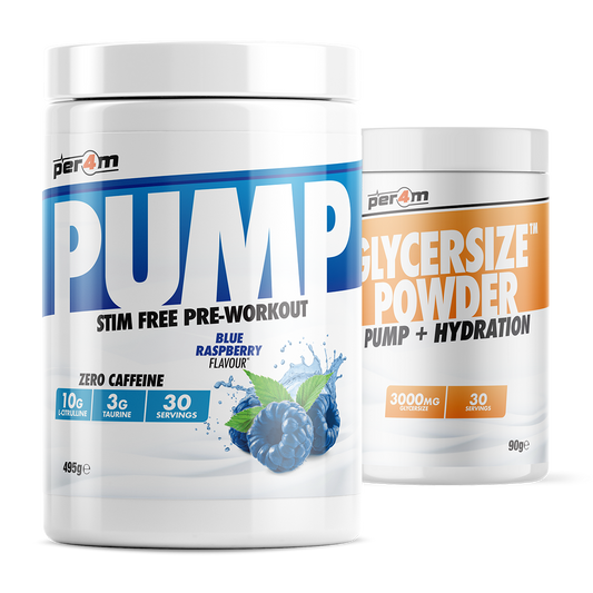 Pump Stim Free Pre Workout with Glycersize™ Blue Raspberry