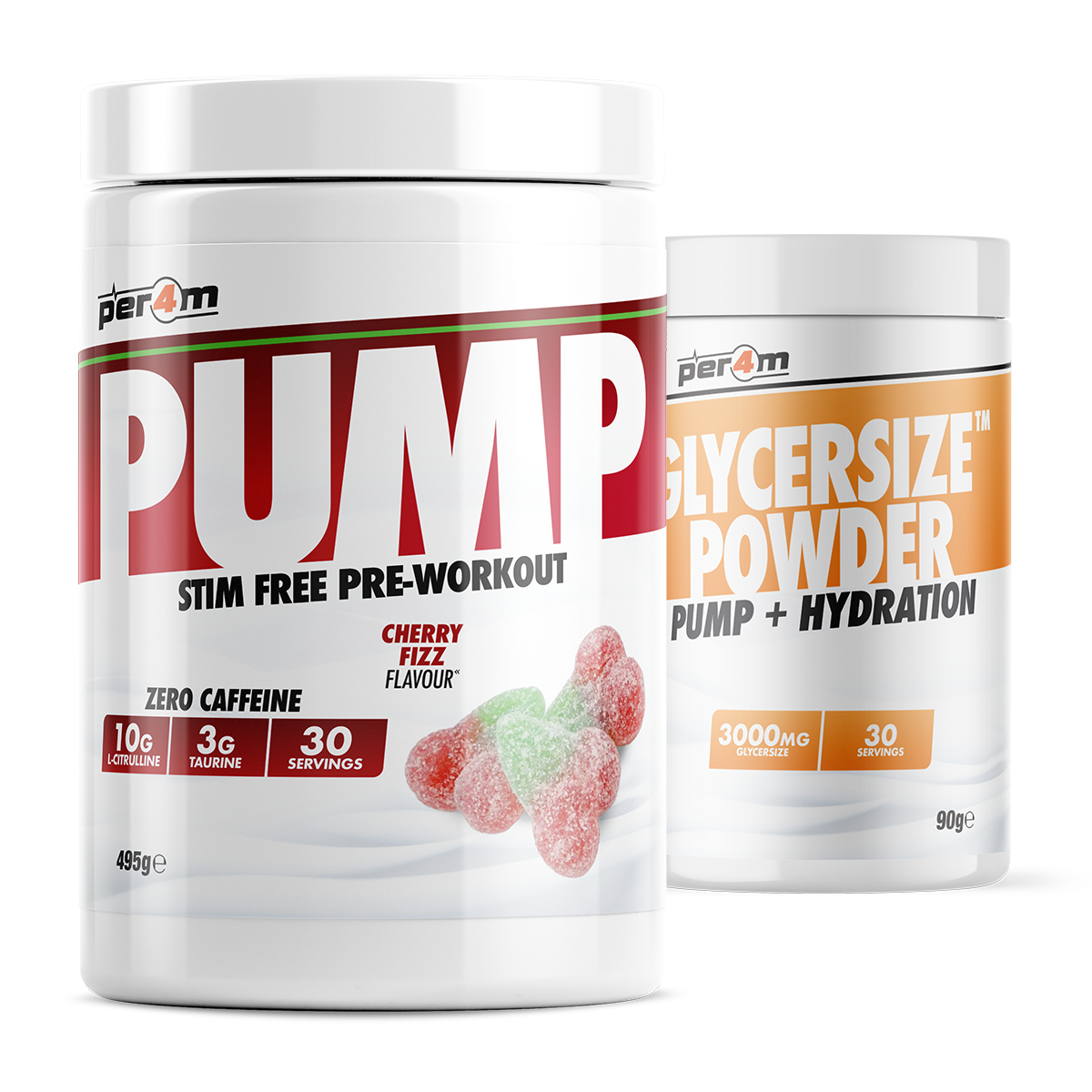 Pump Stim Free Pre Workout with Glycersize™ Cherry Fizz