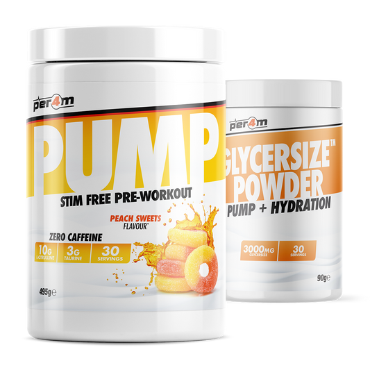 Pump Stim Free Pre Workout with Glycersize™ Peach Sweets