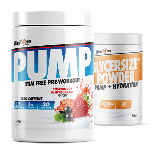 Pump Stim Free Pre Workout with Glycersize™ Strawberry Blackcurrant