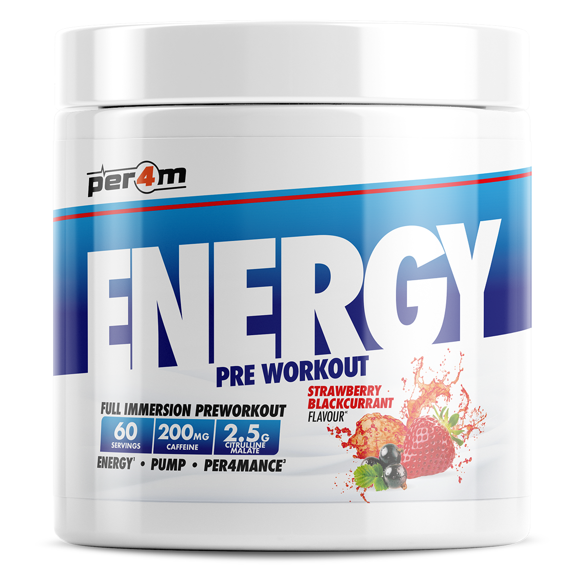 Per4m Energy Pre Workout Strawberry Blackcurrant