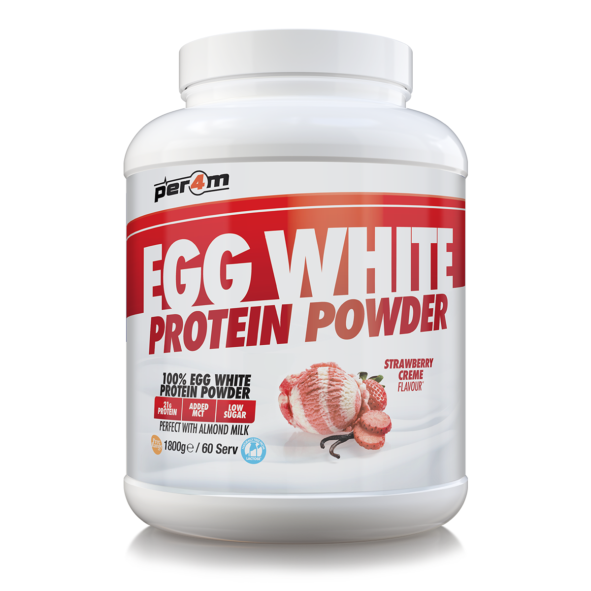 Per4m Egg White Protein Strawberry Creme