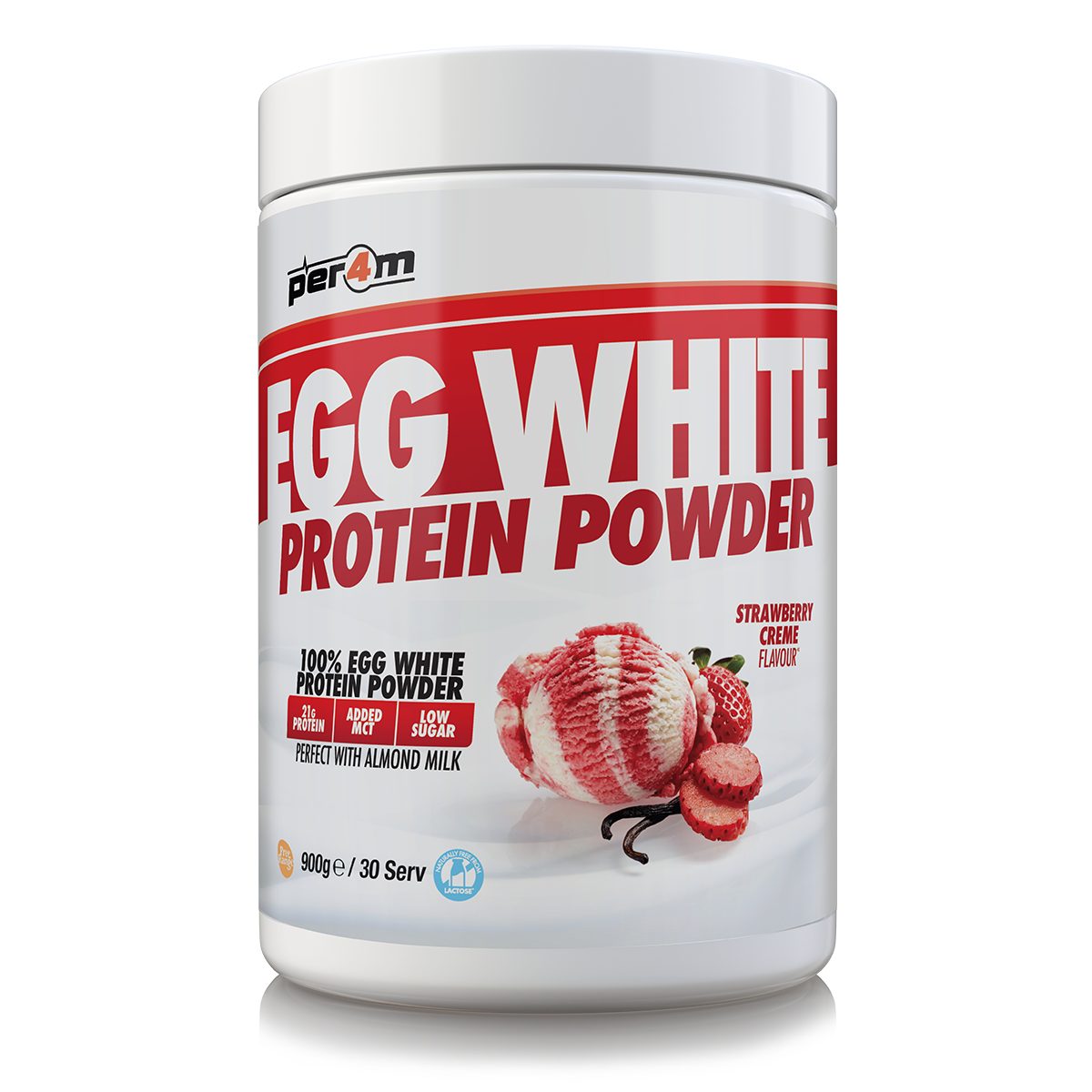 Per4m Strawberry Creme Egg White Protein Powder – PER4M Nutrition Per4m Strawberry Creme Egg White Protein Powder – PER4M Nutrition