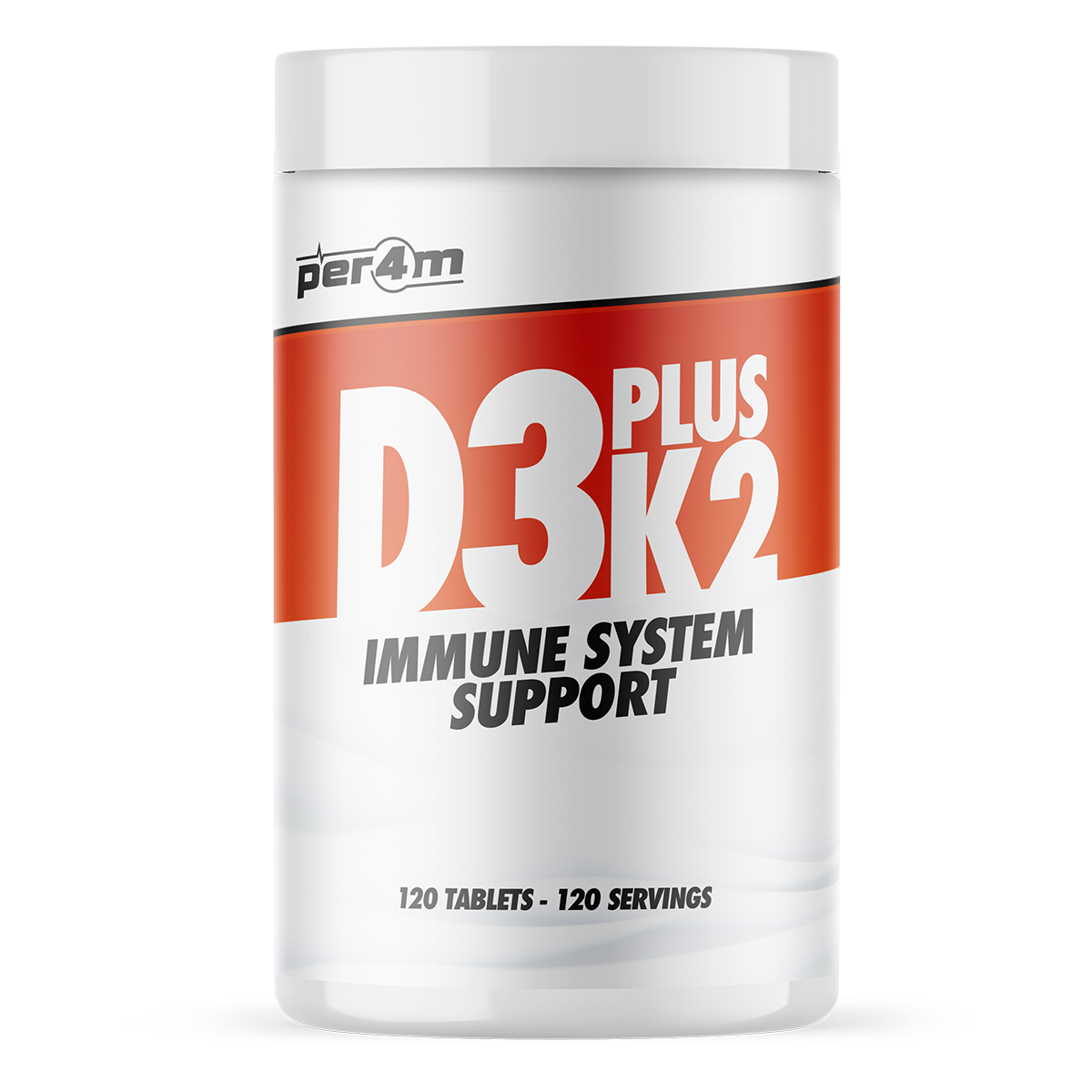 PER4M Vitamin D3 Plus K2 Tablets