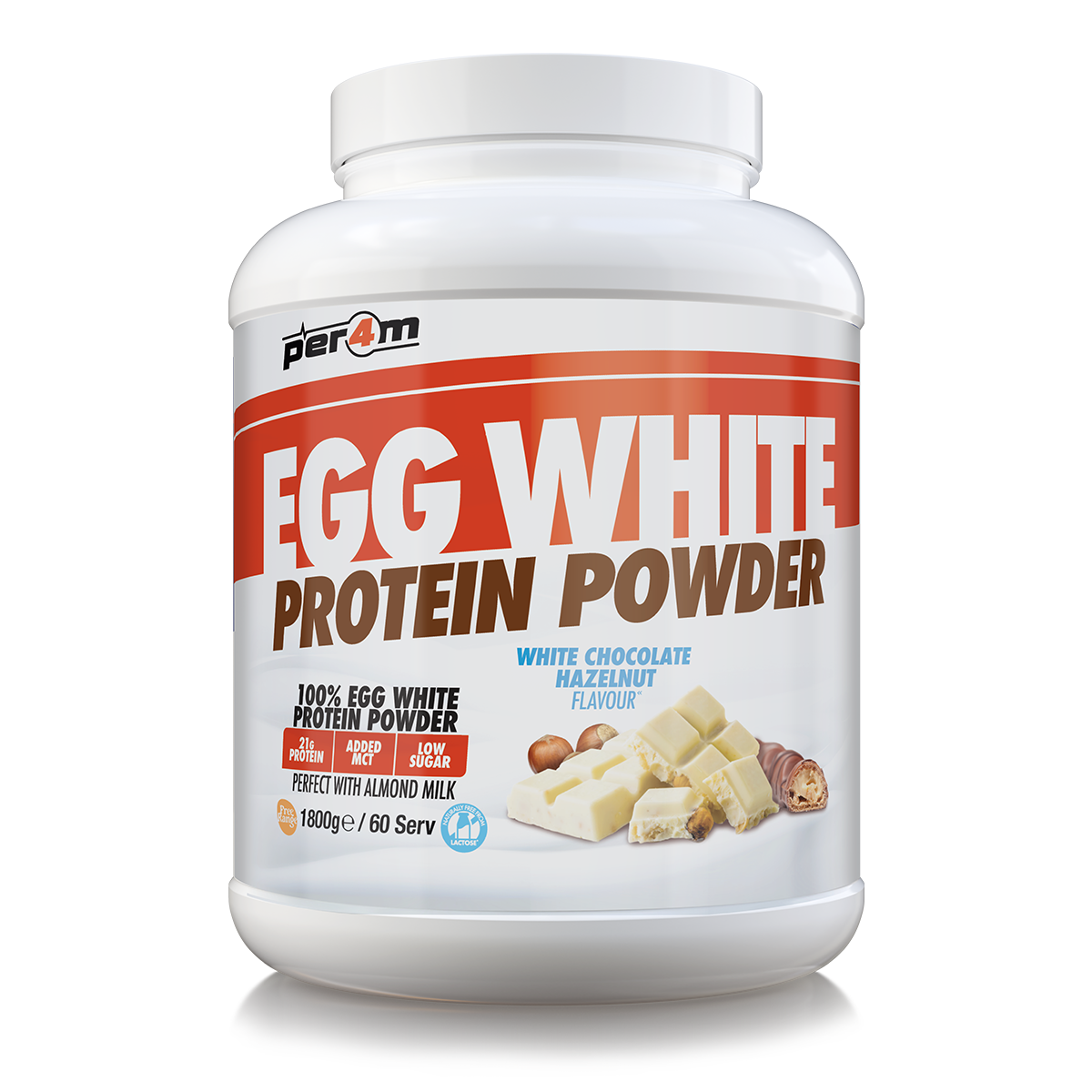 Per4m Egg White Protein White Chocolate Hazelnut