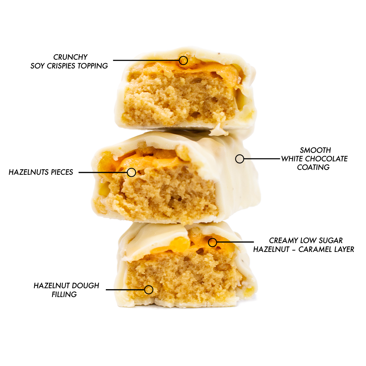 Protein Bars White Chocolate Hazelnut